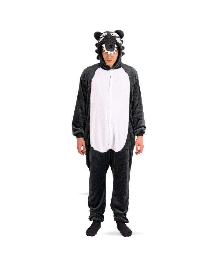 TUTONA LUPO IN PELLICCIA DI PILE IN BUSTA C/GANCIO